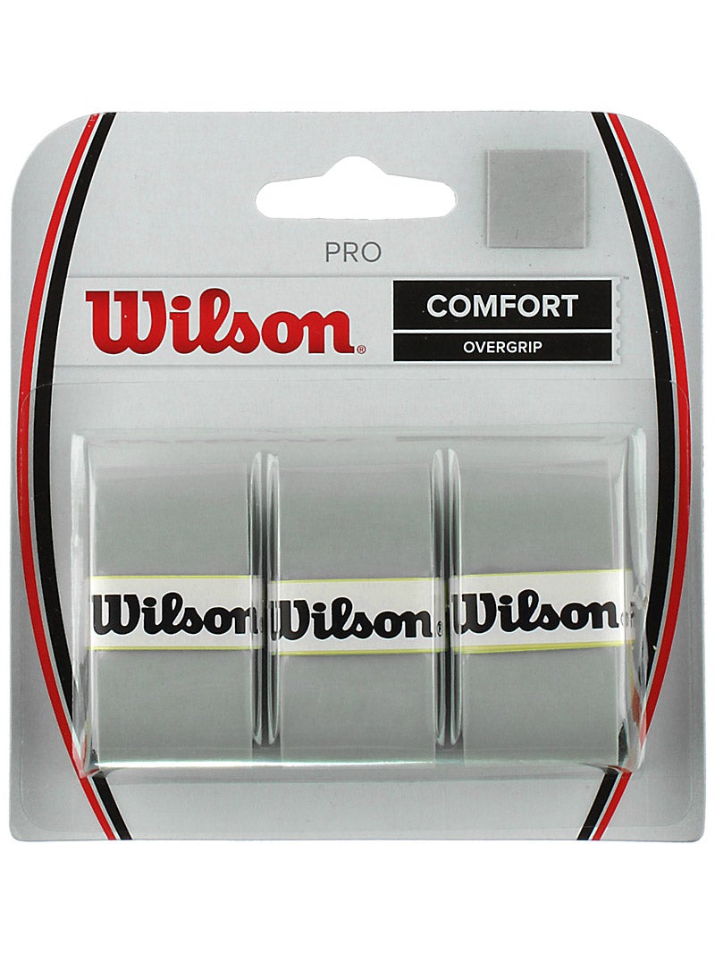 Wilson Pro Overgrip 3 Pack (Grey or Orange color)