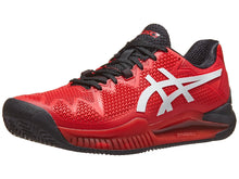 Load image into Gallery viewer, Asics Gel Resolution 8 Electric Red/White Men&#39;s Tennis Shoes - 2022 NEW ARRIVAL
