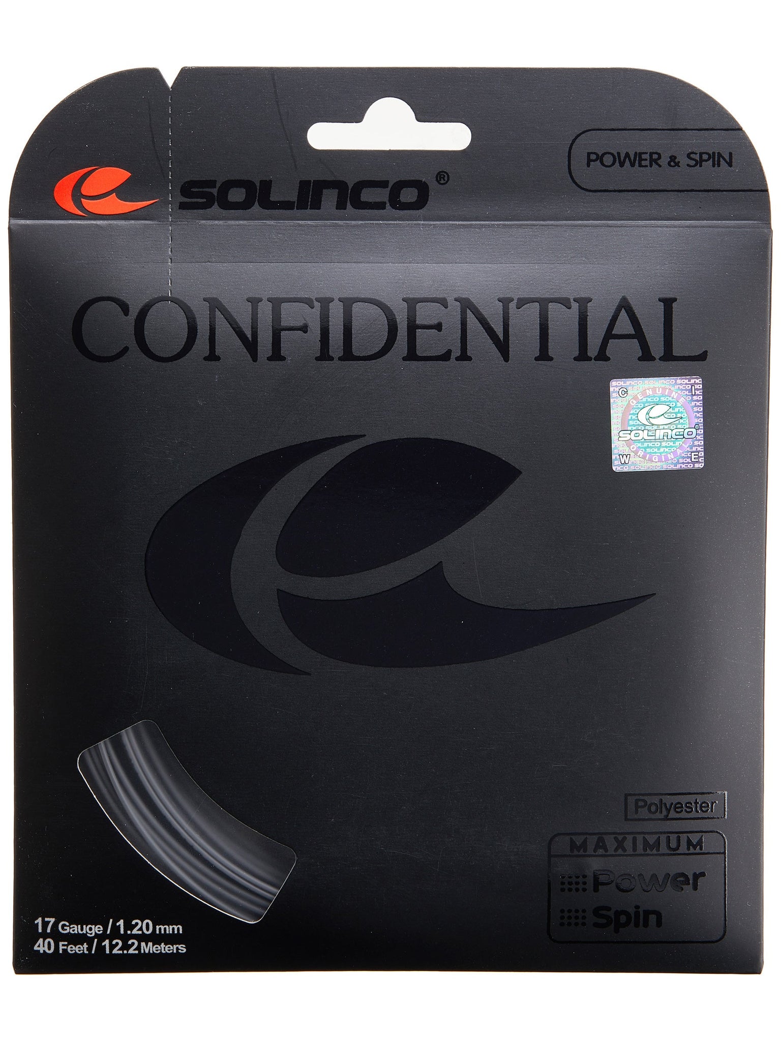 Solinco Confidential String (16L, 17 or 18) – MASTERS RACKET