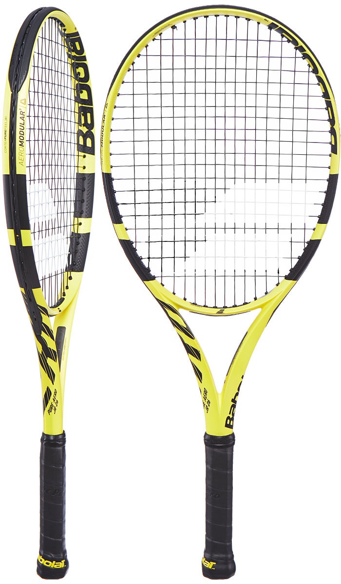 Babolat Pure Aero JR26 ブラック/イエロー Babolat Pure Aero Junior 26 Tennis Racquet (Black/Yellow)