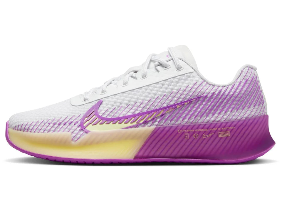Nike Zoom Vapor 11 Wh/Citron/Fuchsia Women's Tennis Shoes