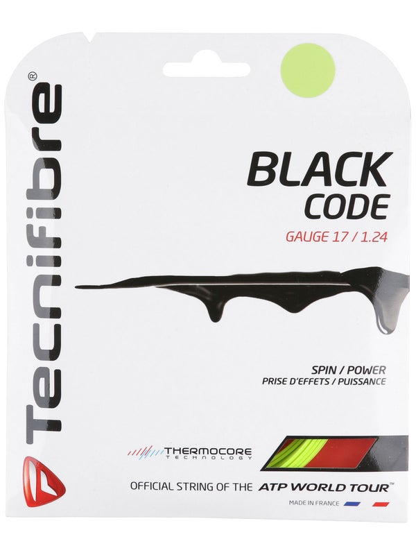 Tecnifibre Black Code 17 String - Lime color